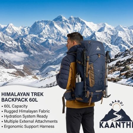 Kaanthi Expedition 60L Trekking Backpack – Built for Himalayan Adventures